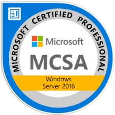 MCSA2016 (Microsoft Certified Solutions Associate)